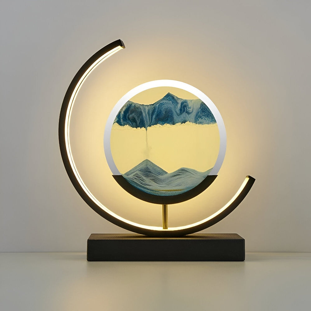Sand Glow LED Sand Lamp - Elegant Ambient Lighting for Home Decor