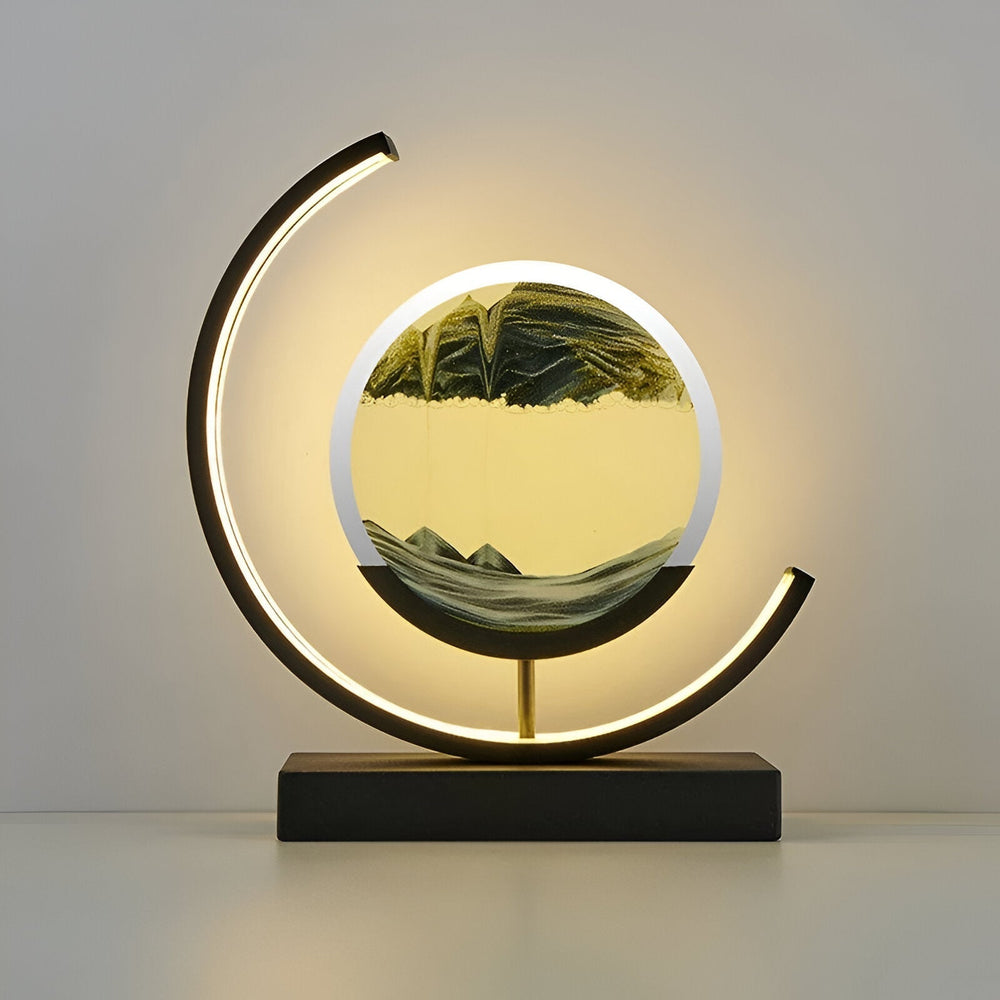 Sand Glow LED Sand Lamp - Elegant Ambient Lighting for Home Decor