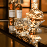 Crystal Whiskey Glasses – Faceted Design, Heavy Base & Sets of 2, 4, 6 or 8