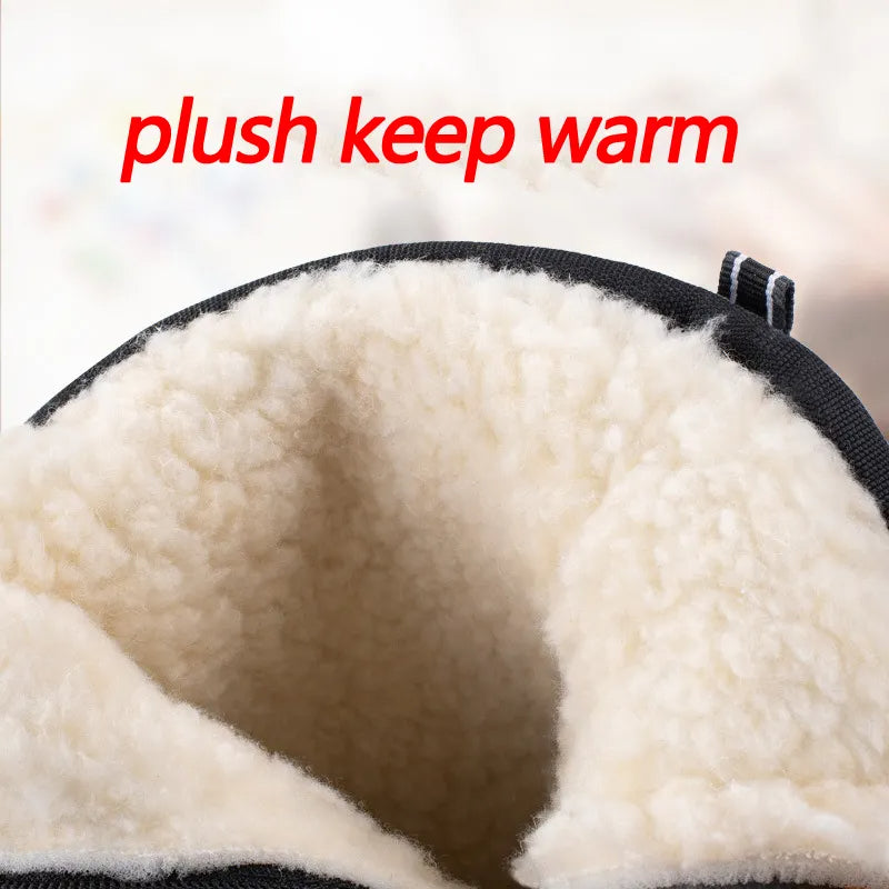Warm Mid-Height Winter Snow Boots