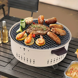 Optimized Product Title: "Tragbarer Holzkohlegrill mit Belüftung, Holzgriffen & Kompaktem Design – Ideal für Camping und Garten" 

This title includes relevant keywords while highlighting key features and potential use cases, making it more appealing for