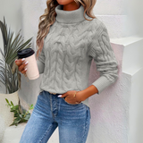 Enhanced Product Title: "Charlotte Women's Cozy Knitted Turtleneck Sweater - Stylish & Warm Pullover for Fall/Winter" 

This title includes relevant keywords for better visibility while clearly describing the product's features and benefits.