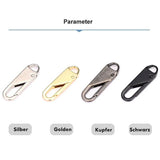 Universal Metal Zipper Pull Repair Kit – 10-Pack, Zinc Alloy & 4 Colors