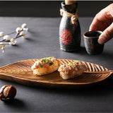 Enhanced Product Title: "Holz-Blatt Serviertablett mit Griff – Dekoratives und Funktionales Tablett für Küche und Wohnzimmer" 

This title includes relevant keywords for better visibility while maintaining clarity and appeal.