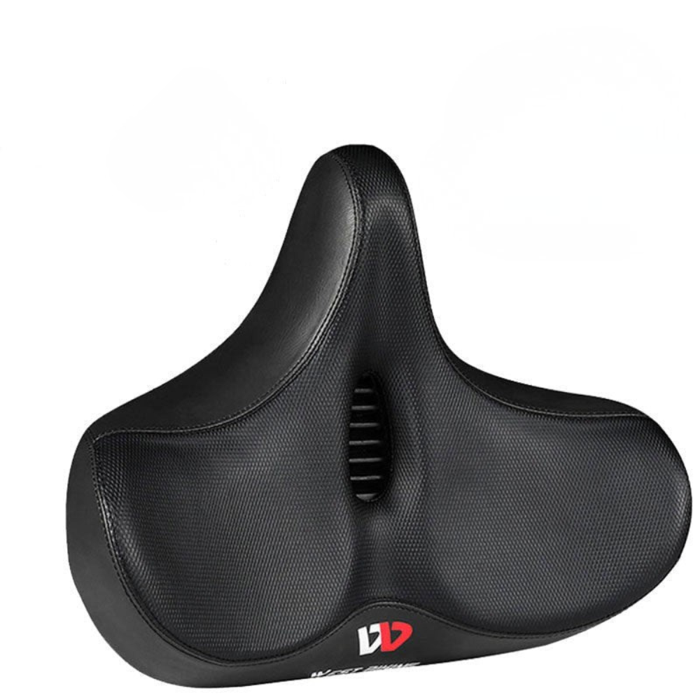 Extra Wide Bike Saddle – Ergonomic, Breathable & Shock-Absorbing, Universal Fit