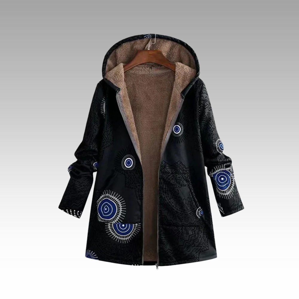 Enhanced Product Title: Cozeva™ Boho-Inspired Winter Jacket - Stylish & Cozy Outerwear for Cold Weather 

This title includes relevant keywords while emphasizing style and comfort, making it more appealing for Google Shopping searches.