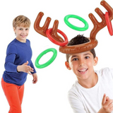 Reindeer Antler Ring Toss Game - Fun Christmas Outdoor Activity for Kids & Family Holiday Parties