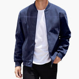 Women's Bomber Jacket – Ribbed Collar, Full-Zip Closure & Side Pockets