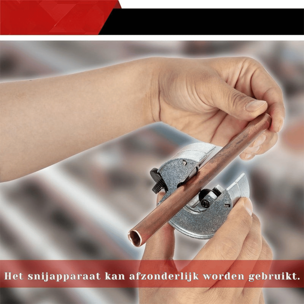 Ratchet Pipe Cutter – Ergonomic Handle, 6–23mm Capacity & Hardened Steel Blade