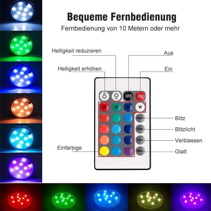 Submersible LED Pool Light – 16 Colors, IP68 Waterproof & Remote Control