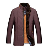 Michele Men's Winter Jacket with Stand-Up Collar - Stylish & Warm Outerwear for Cold Weather