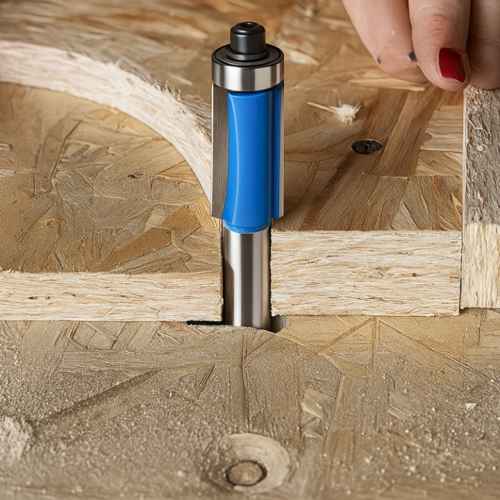 4-Piece Deburring Tool Set – Dual-Bearing, 6.35mm Shank & Metal/Wood/Plastic