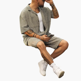 Men's Two-Piece Set – Short Sleeve, Collared & Summer Style