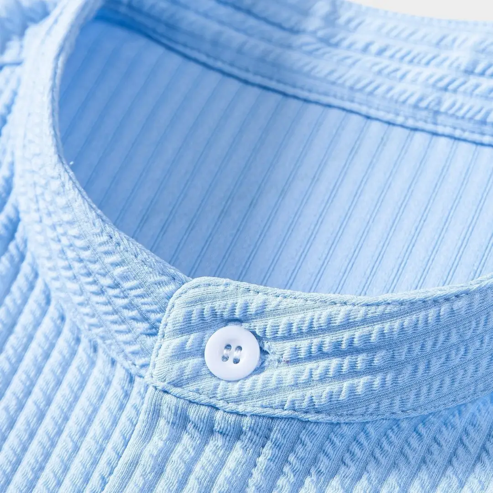 Men's Stand Collar Shirt – Slim Fit & Long Sleeve
