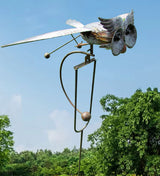 BowLift | WindGarden | Metal Garden Twirler Wind Spinner with Ground Stake – Weather Resistant Decor