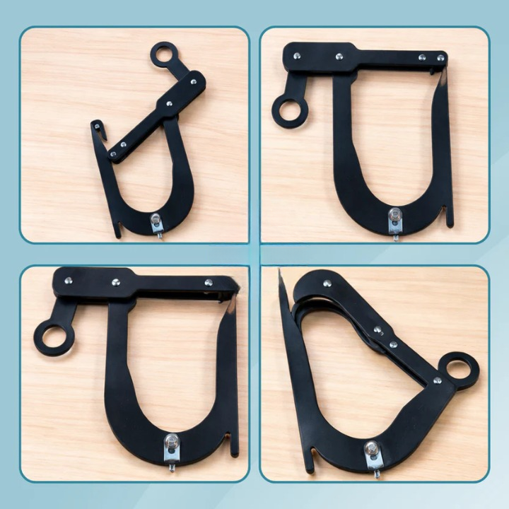 Outdoor Rope Threader Clamp – ABS Plastic, 8 cm & Universal Rope Fit