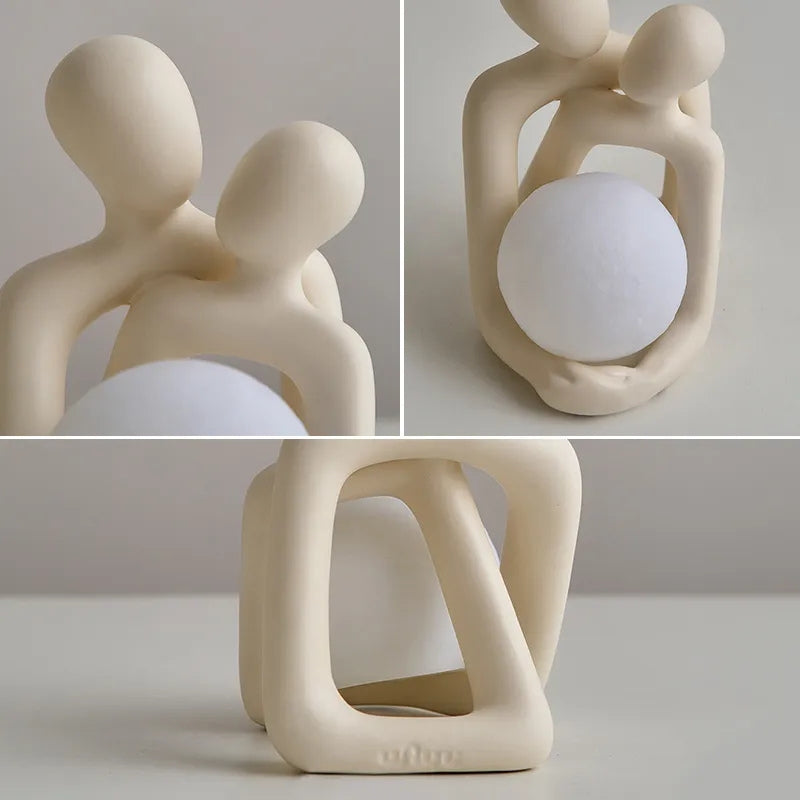 LunaGlow Ceramic Mood Light - Soothing Ambient Lighting for Home Décor