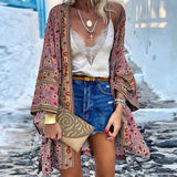 Trendy Boho women's cardigan with pattern - Elara