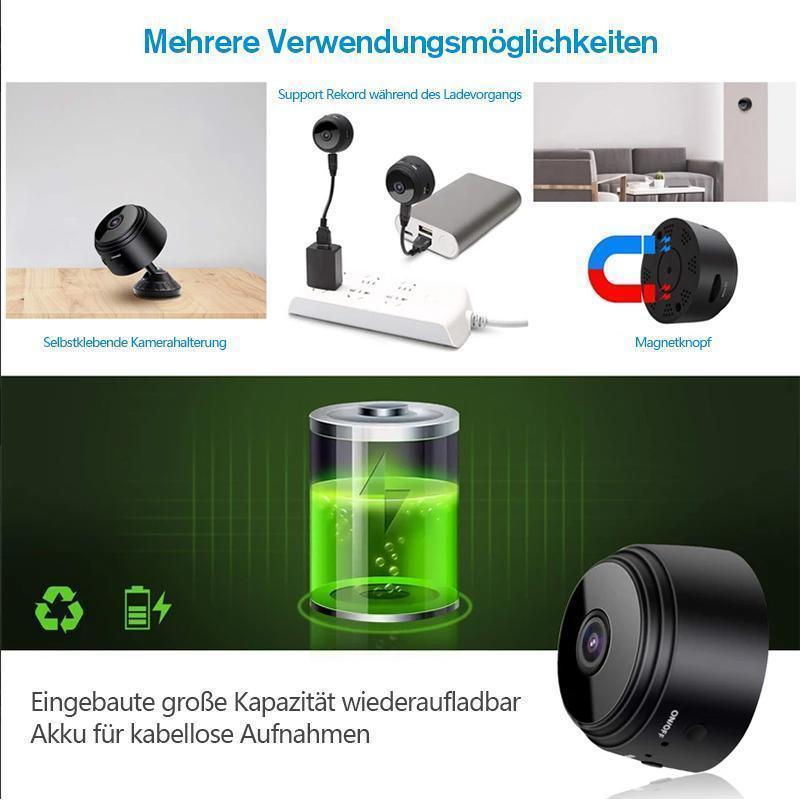 WiFi Mini Camera – 1080P, Magnetic Mount & Infrared Night Vision