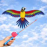 Kids Kite with Fishing-Rod Handle – 50 m Line, Fiberglass Frame & Easy Control