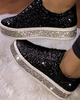Sienna – Women's Platform Glitter Sneakers