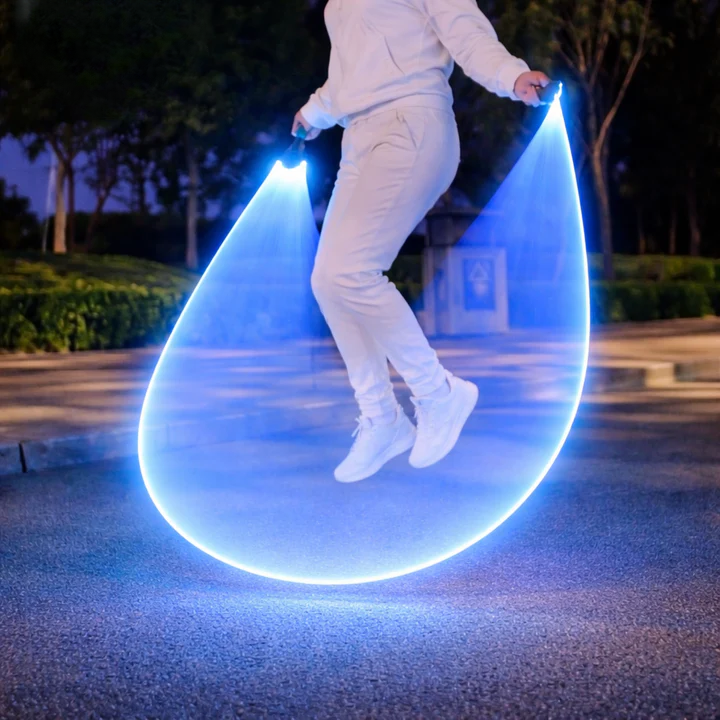 LED Springseil mit Leuchtender Seilbahn – Spaß und Fitness für Tag und Nacht | Ideal für Kinder und Erwachsene