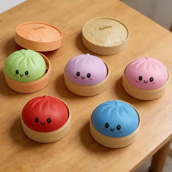 Squishy Sensory Toy – Soft Squeeze, Cute Smiley Face & Multiple Colors