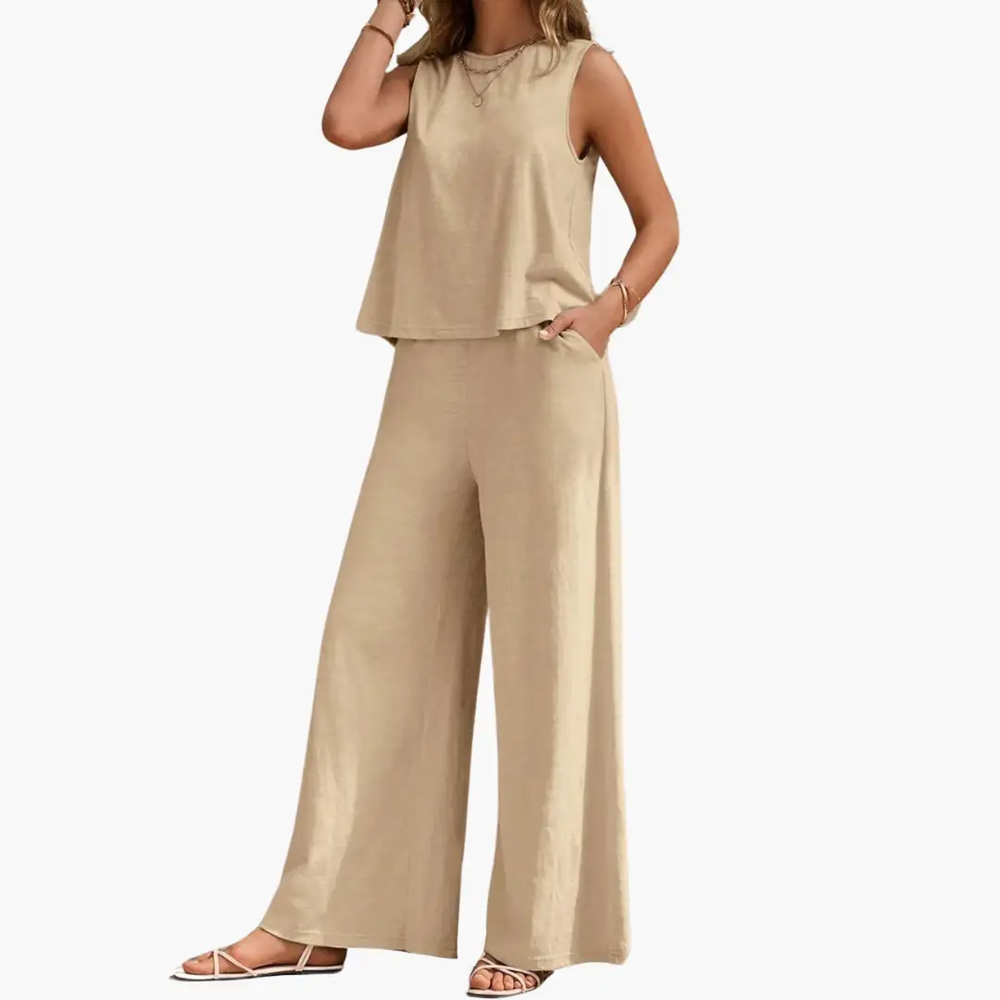 Women's Two-Piece Set – Comfortable Fit & Summer Casual Style