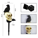 Halloween Skeleton Head Solar Light