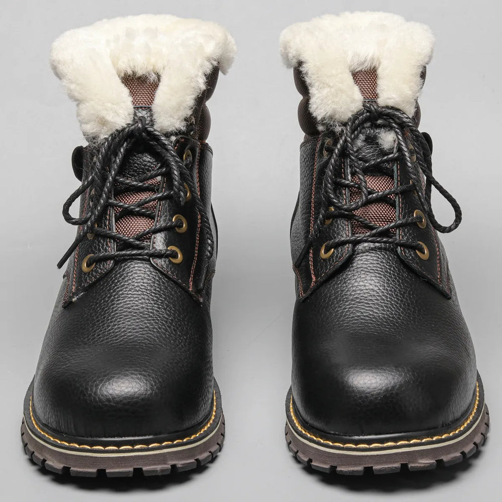 Decotic™ Leather Winter Boots – Cozy Wool Lining