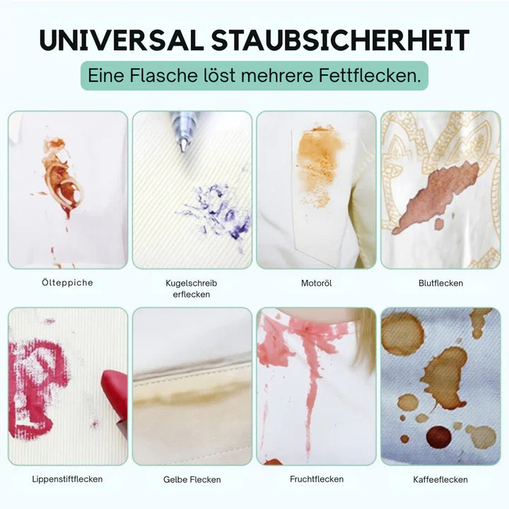 Optimized Product Title: "Fleckenentferner-Spray für Textilien – Effektiver Fleckenlöser ohne Tropfen, Ideal für Kleidung & Möbel" 

This title includes relevant keywords for better visibility and clarity, while also highlighting the product's benefits.