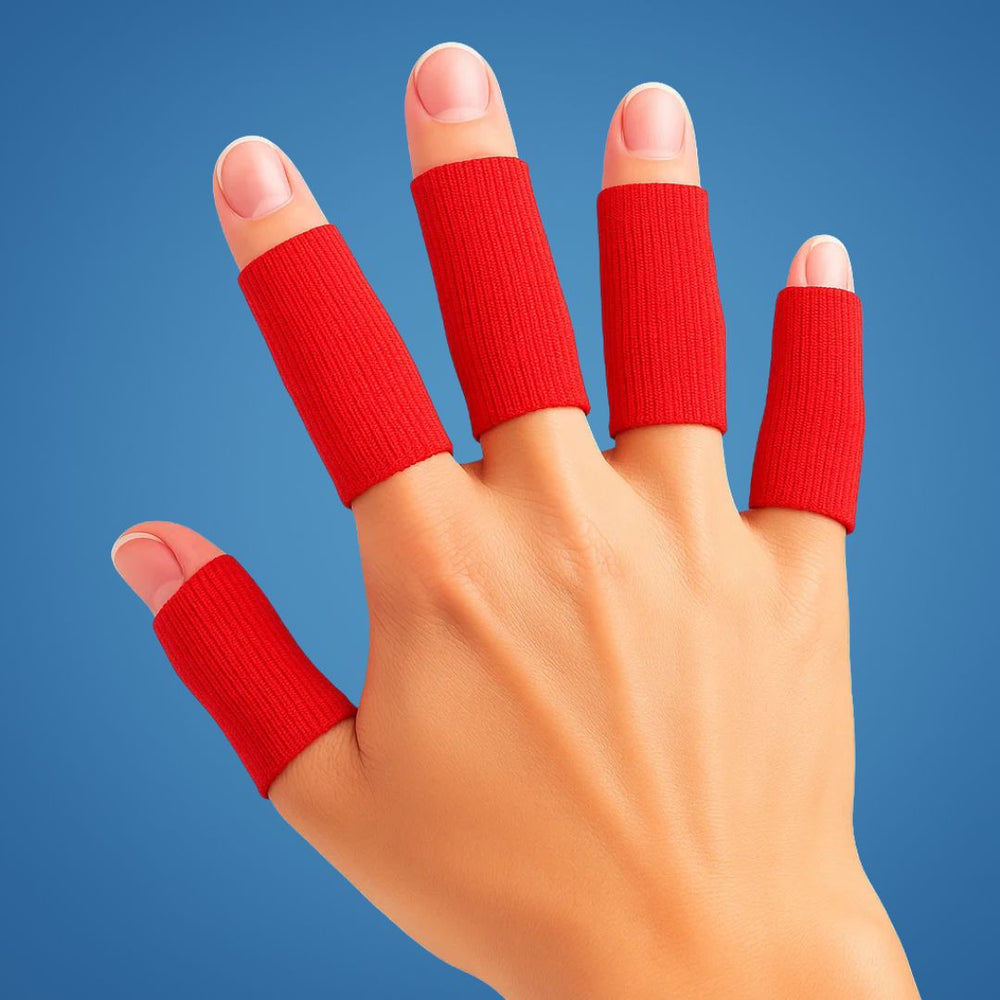 Breathable Finger Protection Sleeves – Elastic Fabric, Washable & 4 Colors