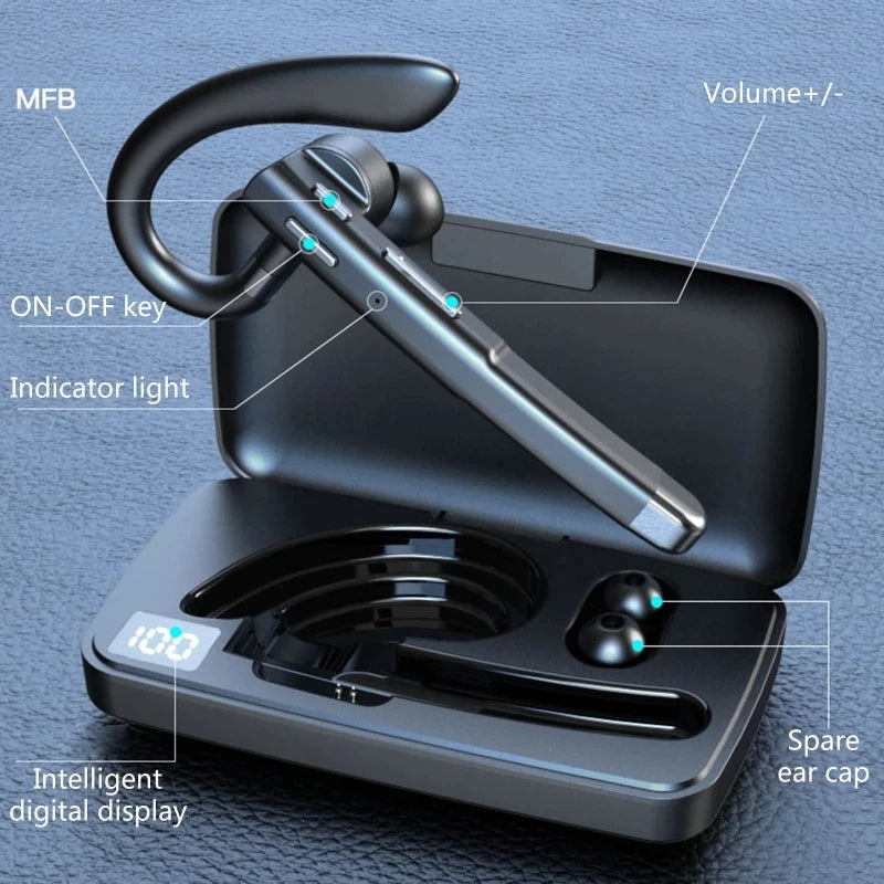 Trucker Bluetooth Headset – Dual Mic, Noise Cancelling & Hands-Free Calling