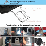 Seat Belt Extender Strap – Stainless Steel, Adds 25.4cm, Universal Car Fit