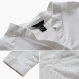 Women's Blouse – Loose Fit, Long Sleeve & Stand-Up Collar