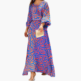 Women's Maxi Dress – Boho Print, Relaxed Fit & Summer Style