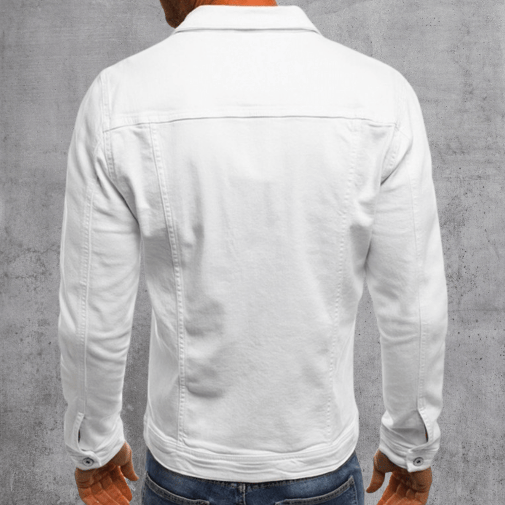Stylish Men's Denim Jacket - Classic Fit, Durable Fabric, Versatile Casual Wear