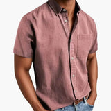 Men's Short-Sleeve Shirt – Chest Pocket, Lightweight & Breathable