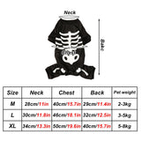 Skeleton Jumpsuit Dog Halloween Costume