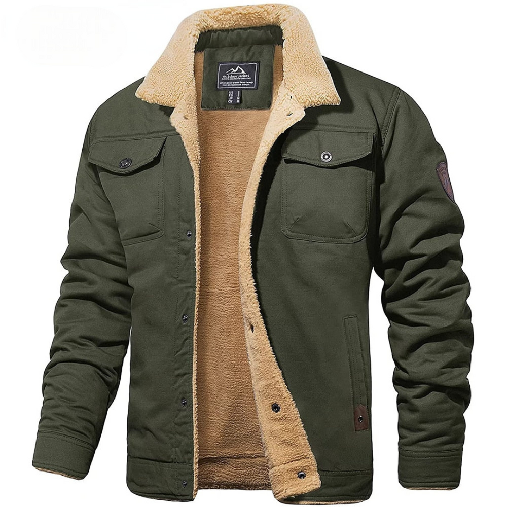 Enhanced Product Title: "Evander Premium Fleece Cargo Jacket for Men | Stylish & Comfortable Outdoor Wear" 

This optimized title includes relevant keywords while clearly describing the product, making it more appealing for Google Shopping searches.