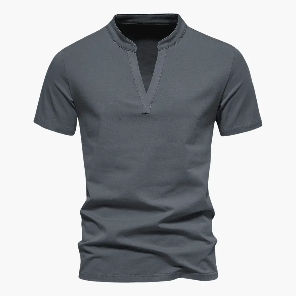 Men's V-Neck T-Shirt – Breathable Cotton, Everyday Fit & Versatile Style