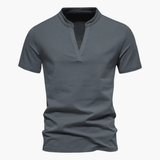 Men's V-Neck T-Shirt – Breathable Cotton, Everyday Fit & Versatile Style