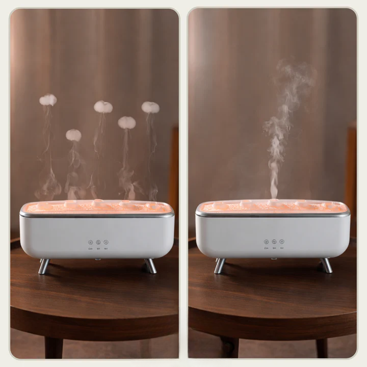 Enhanced Product Title: "Aroma Diffuser mit Quallen-Nebeleffekt & LED-Licht – Beruhigende Aromatherapie für Zuhause" 

This title includes relevant keywords while emphasizing the product's unique features and benefits, making it more appealing for Google