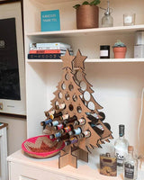 Wooden Christmas Advent Calendar Tree – Reusable Beer and Wine Holder
