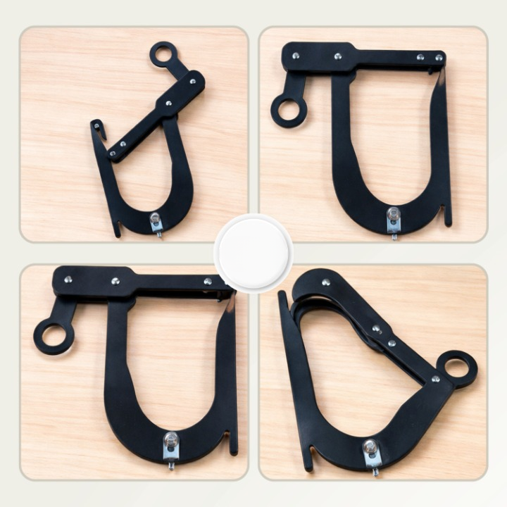 Rope Clip Tensioner – 8 cm ABS Plastic, Quick-Threading & Reusable