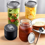 Electric Mason Jar Vacuum Sealer – USB Rechargeable, Wide-Mouth & Regular Lids, 30-Second Seal