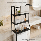Over-Toilet Storage Shelf – 3-Tier, 47×35×158 cm & Waterproof Steel