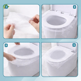Disposable Toilet Seat Covers – 50-Pack, Biodegradable & Universal Fit