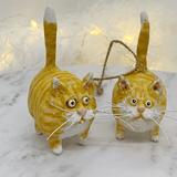 Handcrafted Unique Cat Christmas Ornament - Purrfect Holiday Decor for Cat Lovers