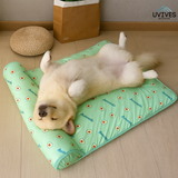 Ice Silk Pet Cooling Mat – Self-Cooling, Machine-Washable & Foldable